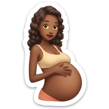 Pregnant sticker