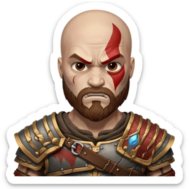 God of War Kratos sticker