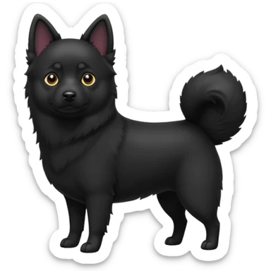 Schipperke standing sticker