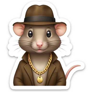 Gangsta rat sticker