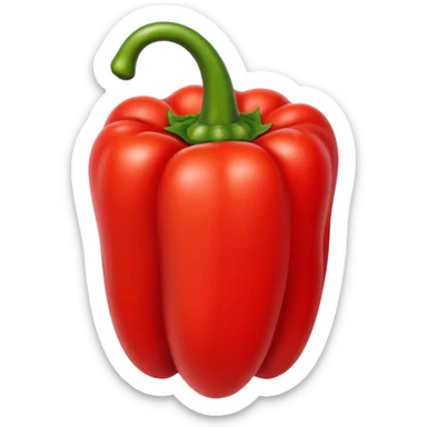 red capsicum  sticker