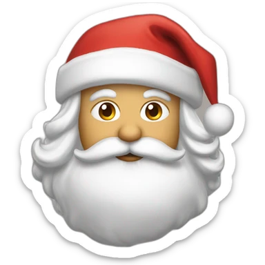 Santa cheff kiss sticker
