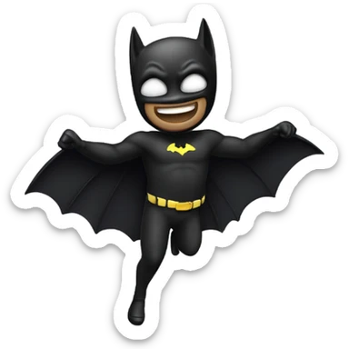bat man dancing sticker