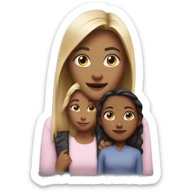 Mothere with 11 year old daughter sticker