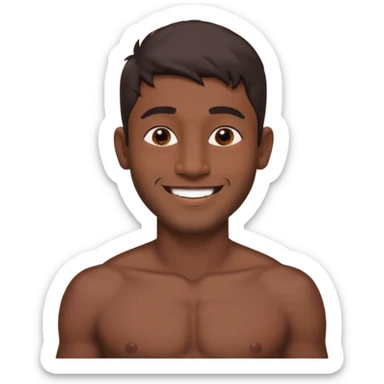 Shirtless indian guy sticker