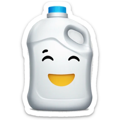 big laundry detergent jug sticker