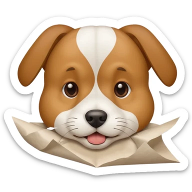 Dog ate homework  sticker