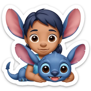 Lilo and stitch make stitch cute cuter make it look relaistic sticker