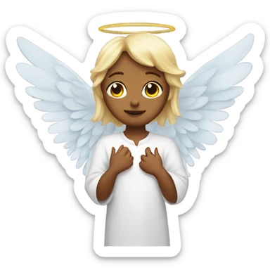 angel with fairy wings  sticker