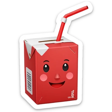 Juice box sticker