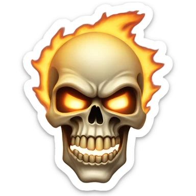 Ghostrider skull sticker