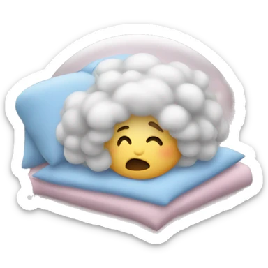 Goodnight in bubble font  sticker