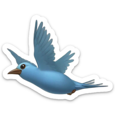 Oiseaux qui nage sticker