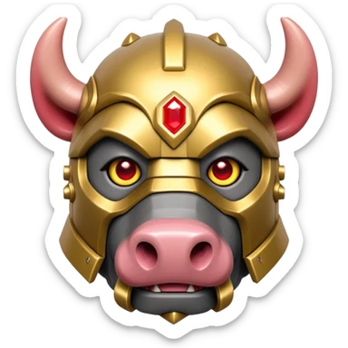 Minecraft Piglin sticker