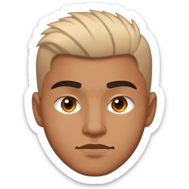 Ein Mann mit burstfade sticker