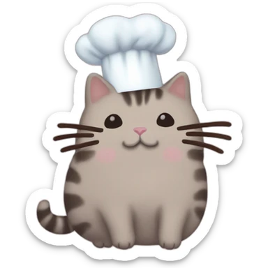 pusheen chef kiss sticker