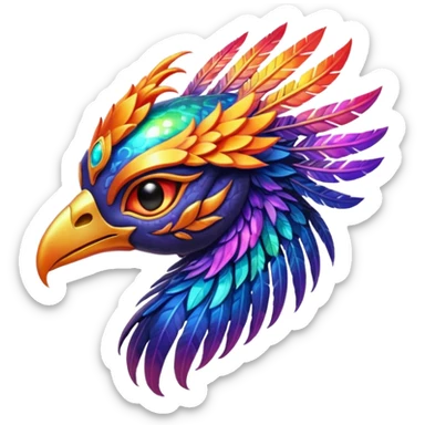 Alien phoenix sticker
