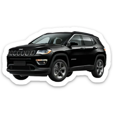 Black jeep compass sticker