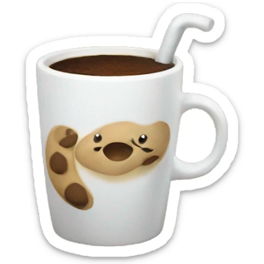 weasel poop coffee sticker
