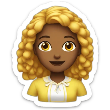 Fille martinique  sticker