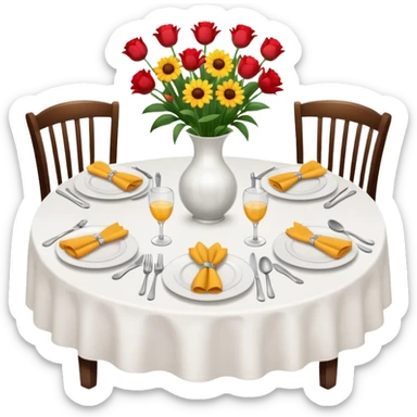 set table for shared dining sticker