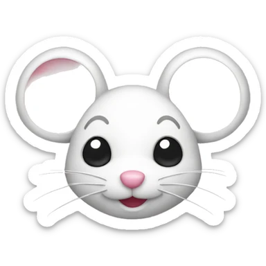 Pink mouse  sticker