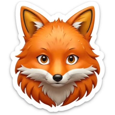 wet fox sticker