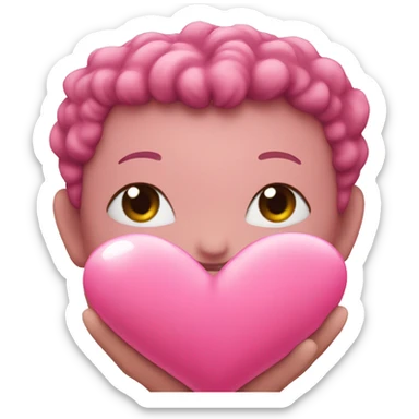 pink heart with a boe sticker
