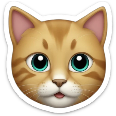 A super hero cat sticker