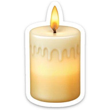 memorial candle with gentle glow sticker