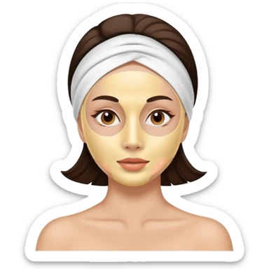 women beauty facial mug mask sticker