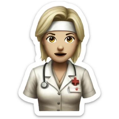 silent hill nurse sticker