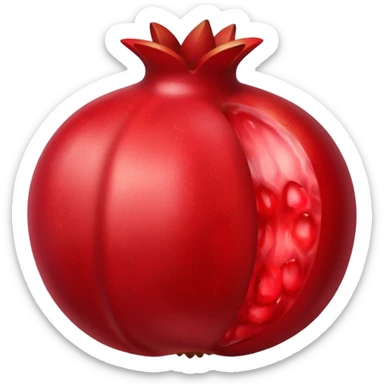 Granada abierta (fruta) sticker