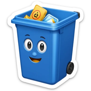 recyclage poubelle  sticker