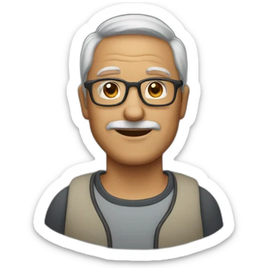 50-year-old-man-with-glasses sticker