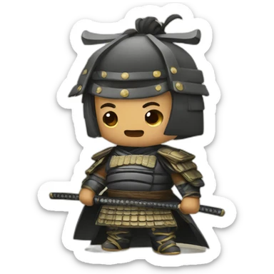dudu samurai sticker