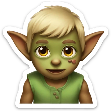 Toddler gremlin sticker