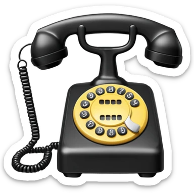 Phone hotline phone sticker