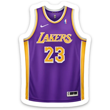 los angeles lakers jersey sticker