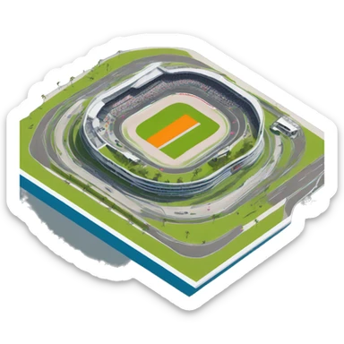  F1 miami circuit with Lando Norris car  sticker