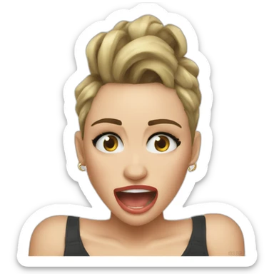 miley cyrus in a wrecking ball sticker