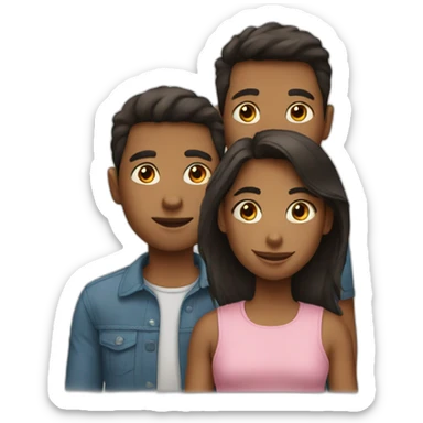 two brothers and a sister sticker