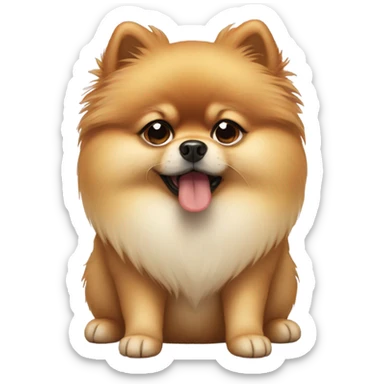 Pomeranian in tears crying sad sticker