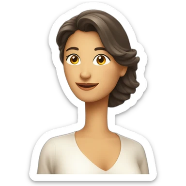 Mujer bella envuelta en luz sticker