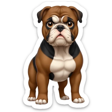 black bulldog Y3 sticker