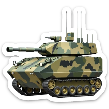 generate an ultra realistic armored vehicle sticker