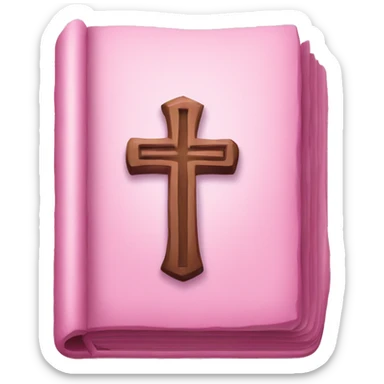 Bible pink sticker