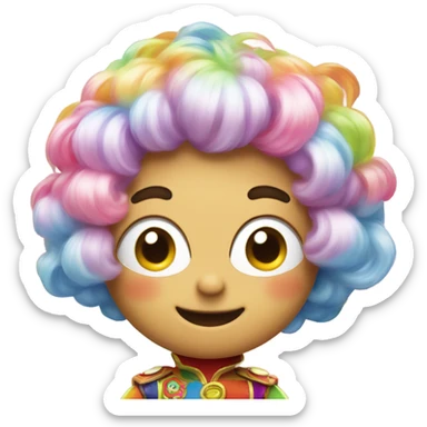 Anpanman with wig  sticker