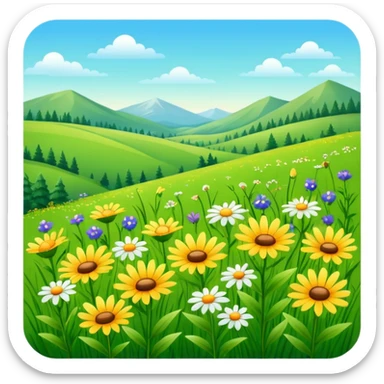 Meadow sticker