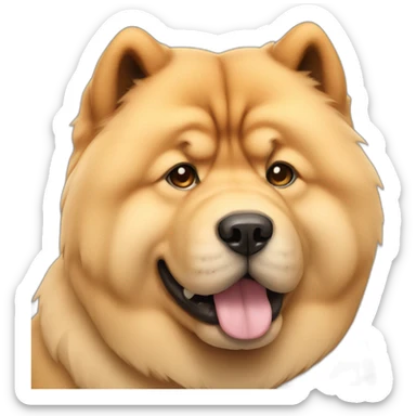 chow chow dog sticker